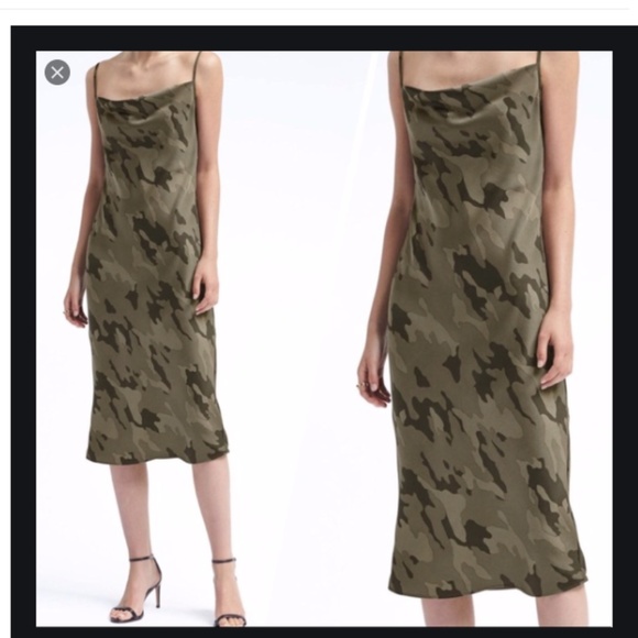 camo slip dress